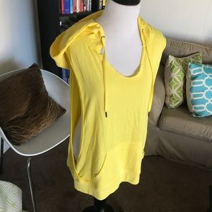 Yellow Calvin Klein Hoodie Work-out Tank